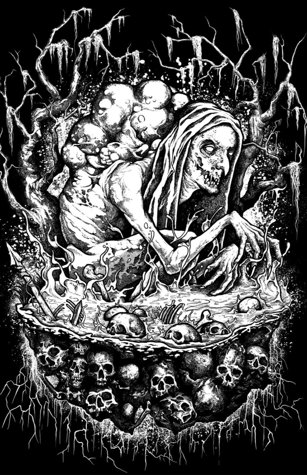 Bog Witch, a flash design by Justin at Tomb Gallery