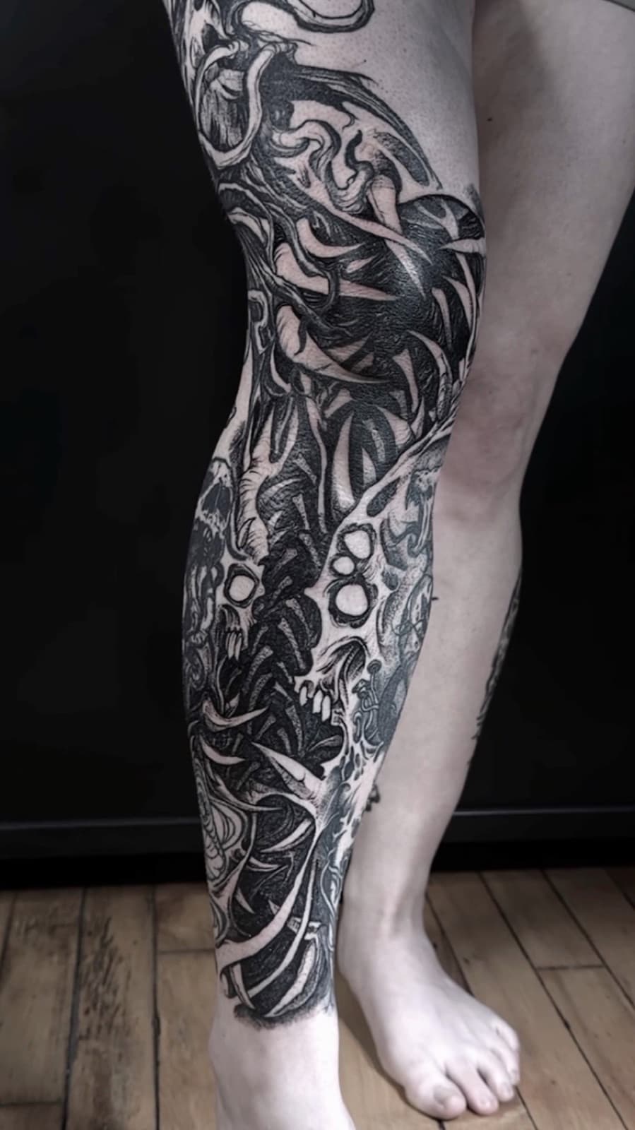 Tattoo work by Justin at Tomb Gallery