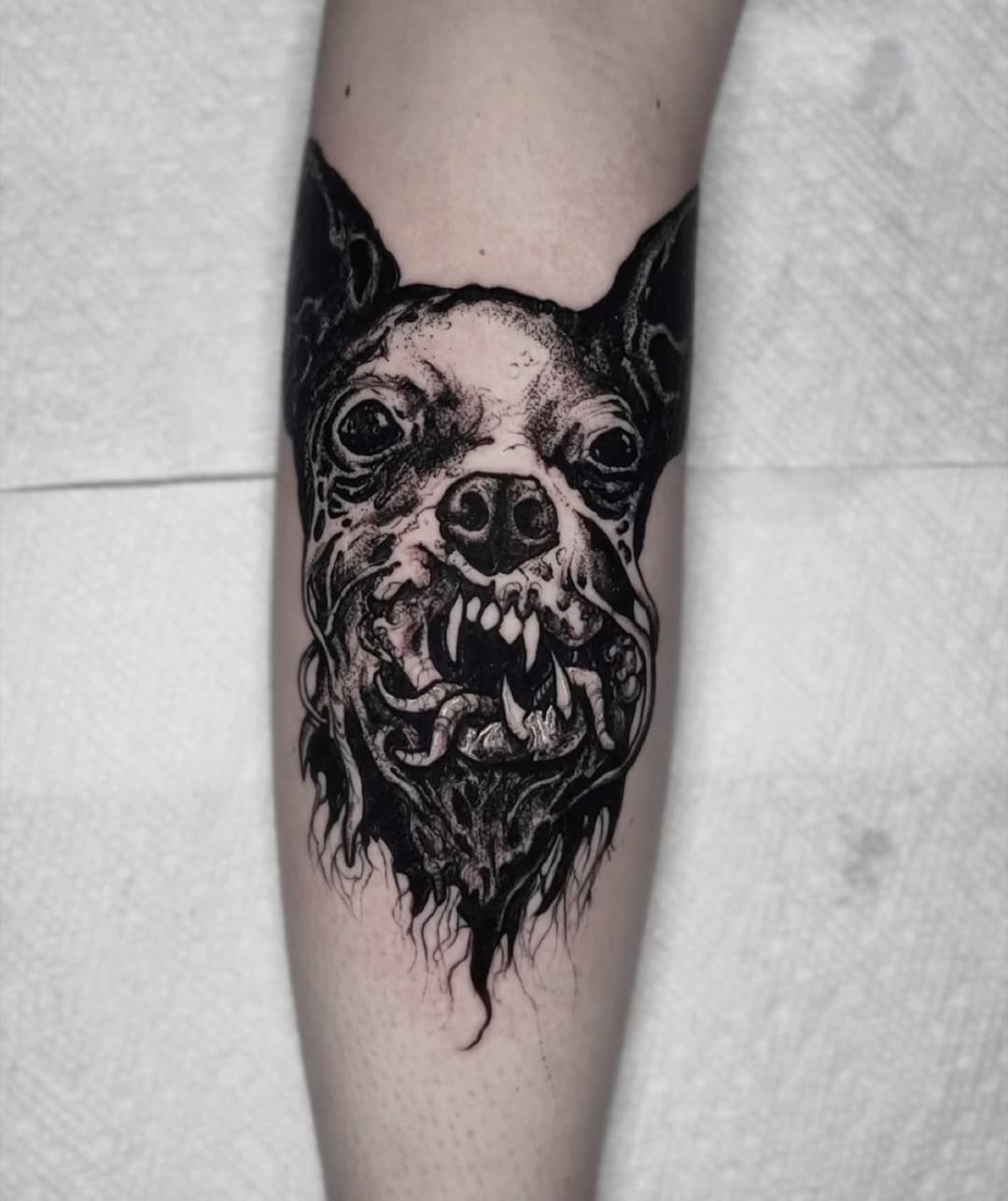Tattoo work by Justin at Tomb Gallery